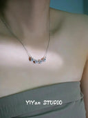 Emerald Clover Necklace Dual Wear Women