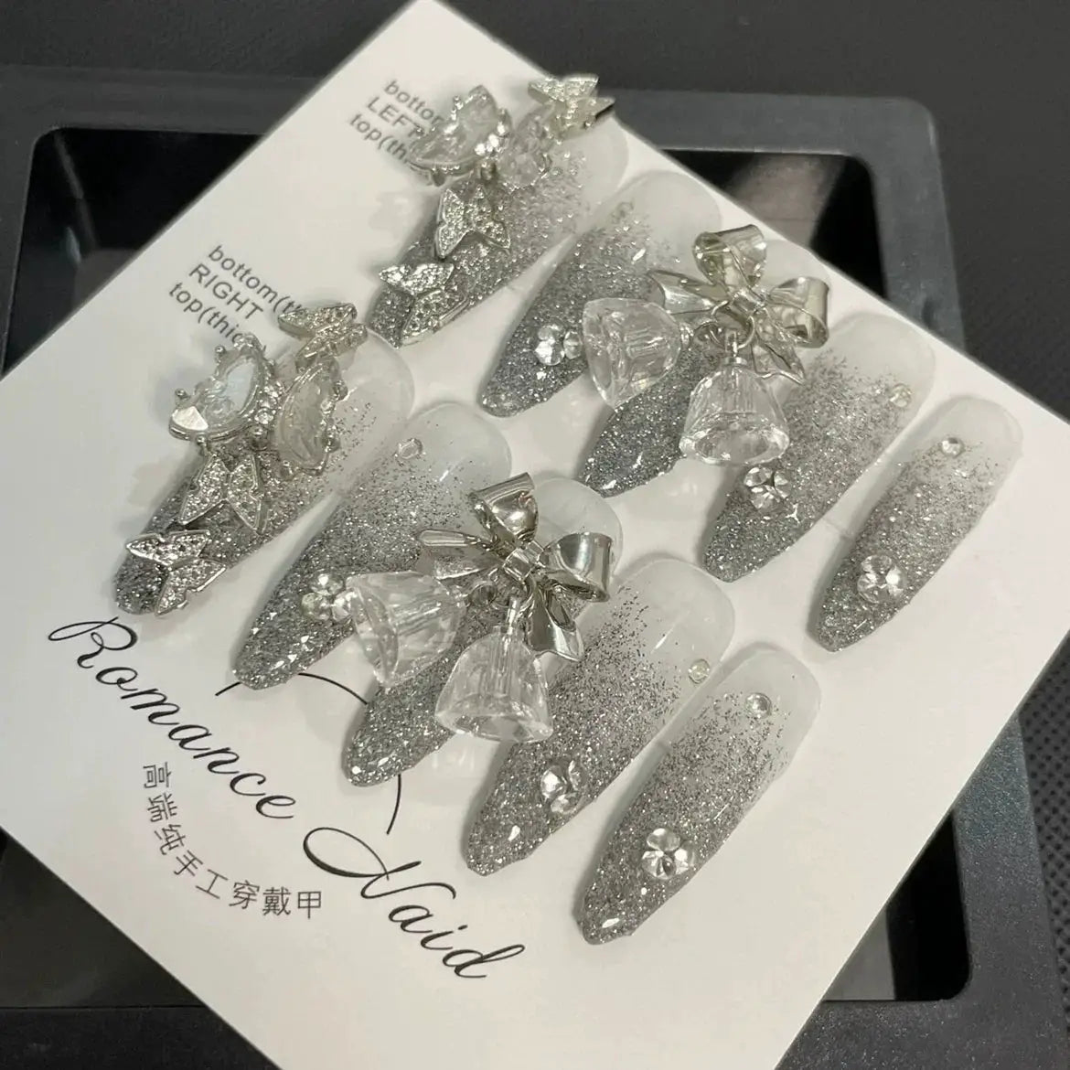 Snowflake Gray Velvet Flash Butterfly Diamond Wear Armor