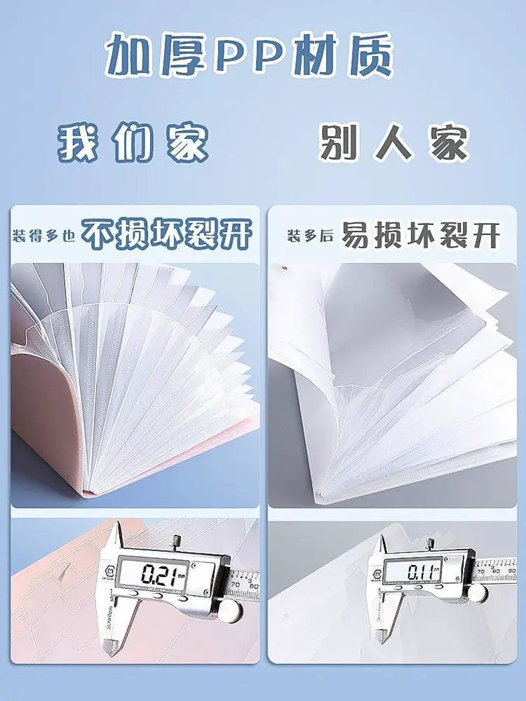 A4 Paper Storage Bag Large Capacity Multi Layer Folder