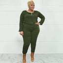 Fall Fashionista Plus Size Romper Jumpsuit Stylish Versatile