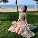 Soft Pink Chiffon Dress for Summer Fun