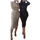 Glow Sequin Nightclub Dress for Women