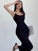 Invisible Fishing Line Summer Sling Dress Sultry Elegance