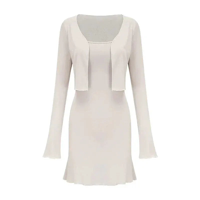 Go Girl Go Chic Two Piece Sling Dress And Skirt Set