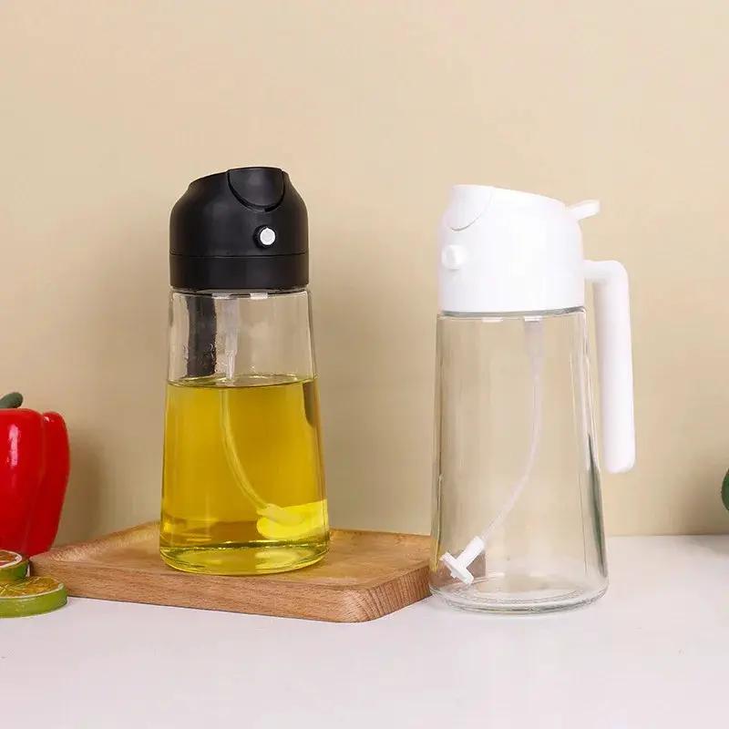 Glass Spray Oil Bottle Dual Use For Air Fryer Kitchen - OurLum.com