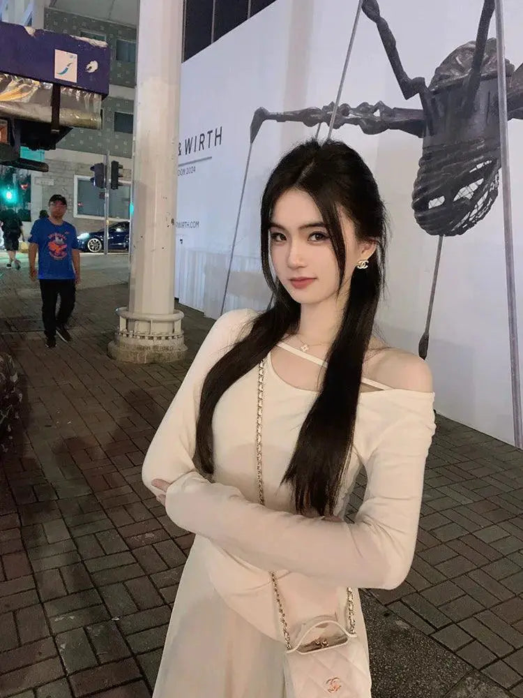 Famouswang V Neck Long Sleeve T Shirt For Women Winter