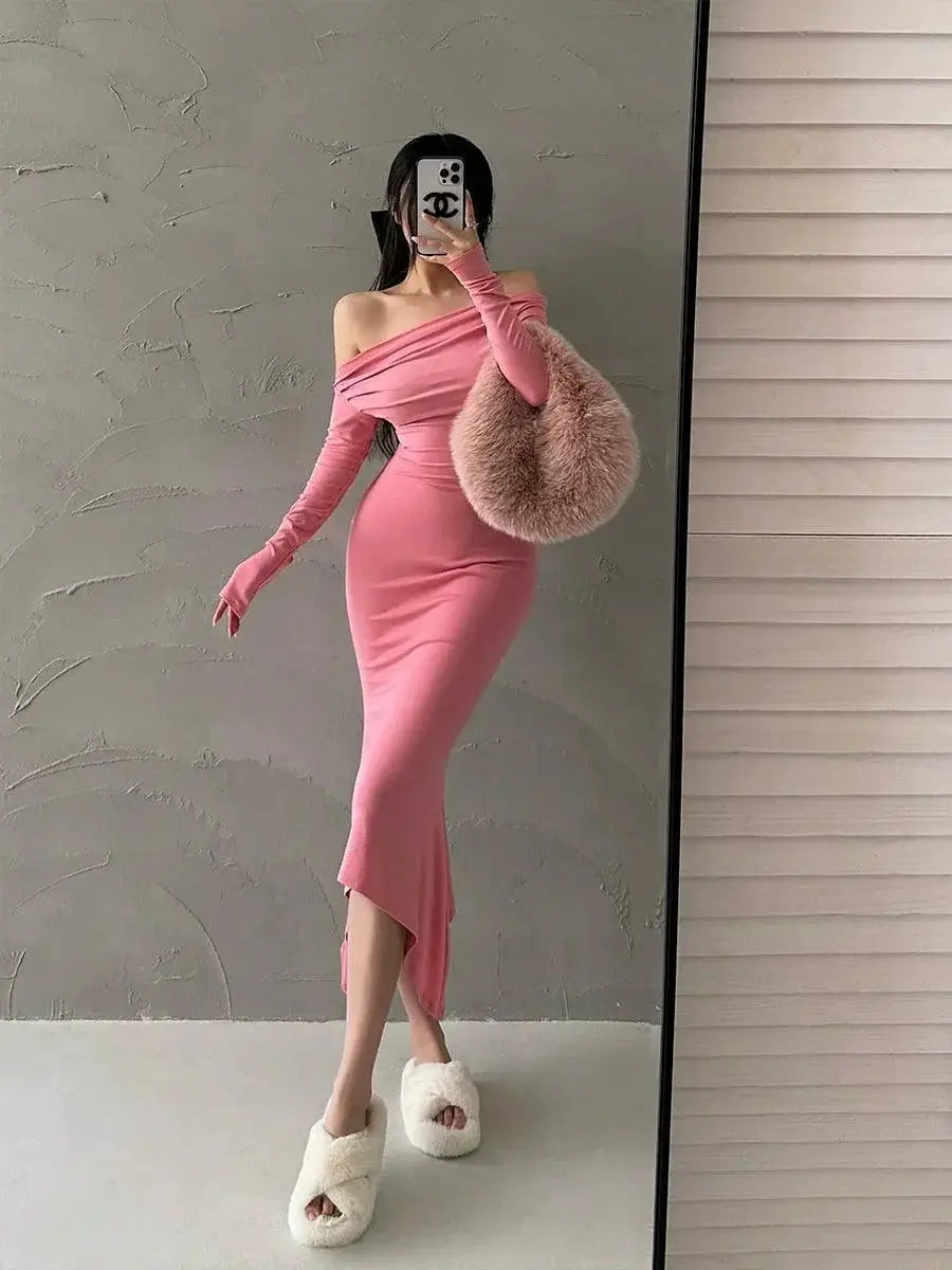 Pure Desire Mermaid Dress Elegant Off The Shoulder Gown