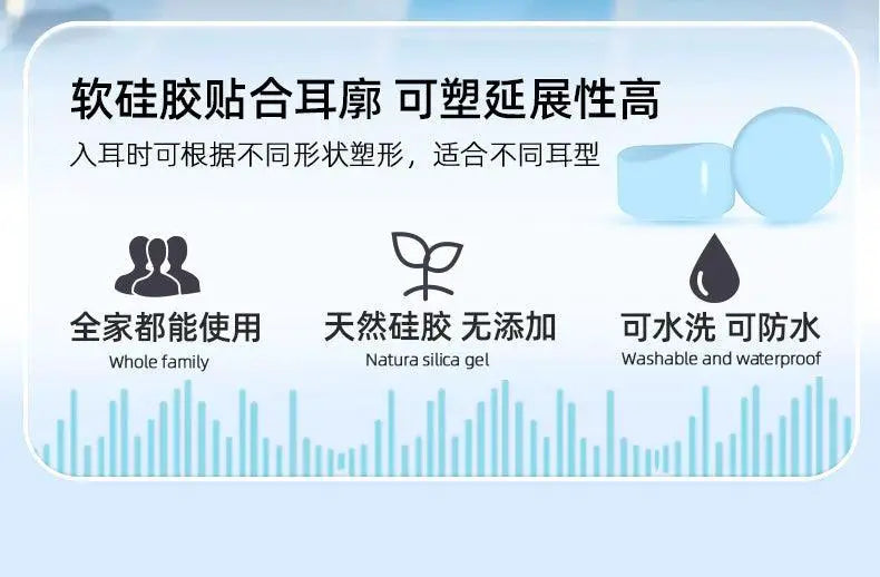 Silicone Earplugs For Sleep And Noise Reduction Swimming