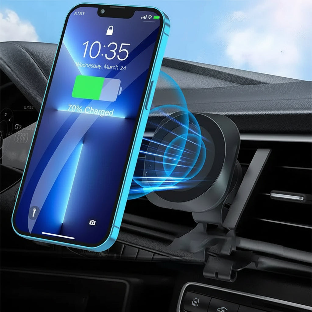 On Board Bracket Magnetic Charging Rack 15W Auto Sensor