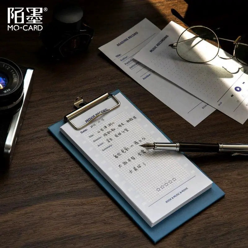 White Kraft Paper Splint Notepad Memo Note Series Mocard