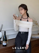 Elegant Off-the-Shoulder Top Autumn Fashion Essential Style