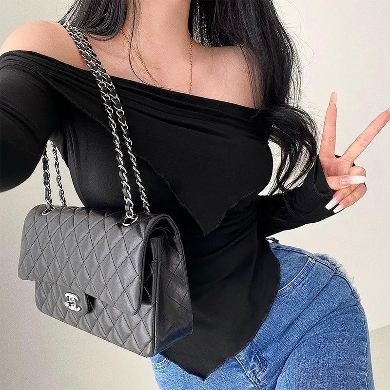 Slim Off Shoulder Top Spring Fashion Trend For Women