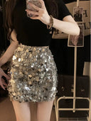 Sequin Skirt for Women Party Wear