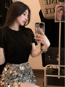 Sequin Skirt for Women Party Wear