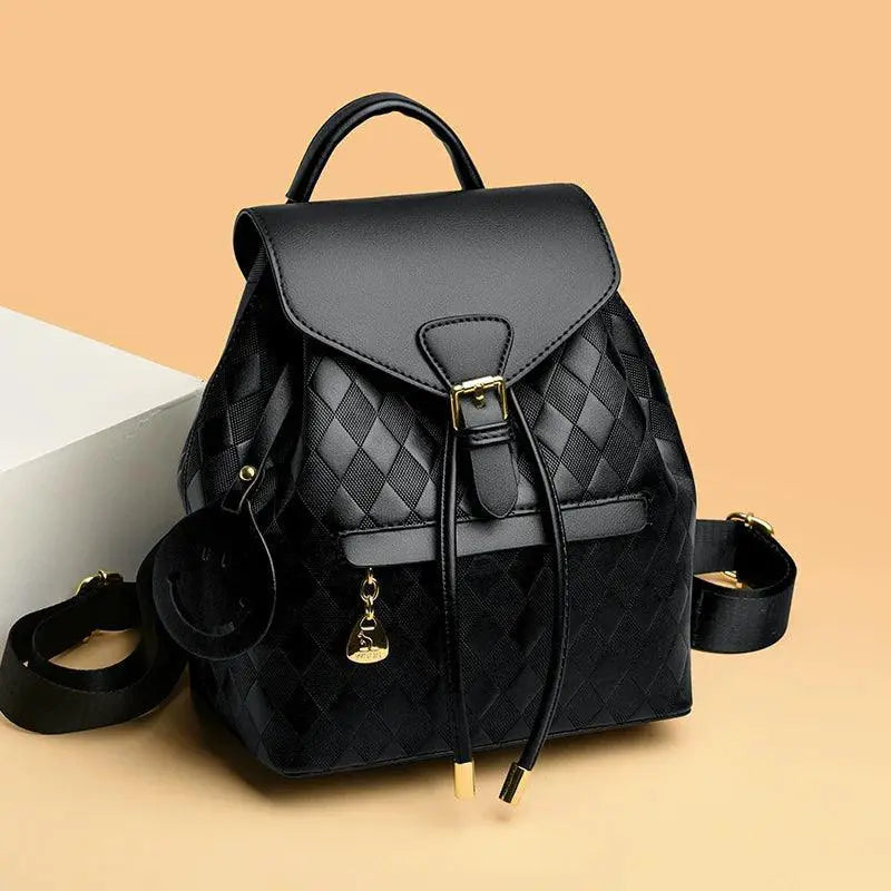 Chic Women's Small Plaid Backpack for Commuting and Travel
