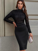 Autumn and Winter New Long Sleeve Dress Slim Fit