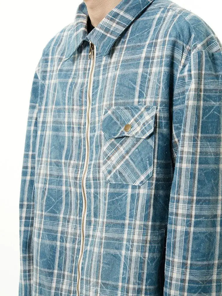 Lang's Stylish Niche Style Handsome Street Shirt Urban