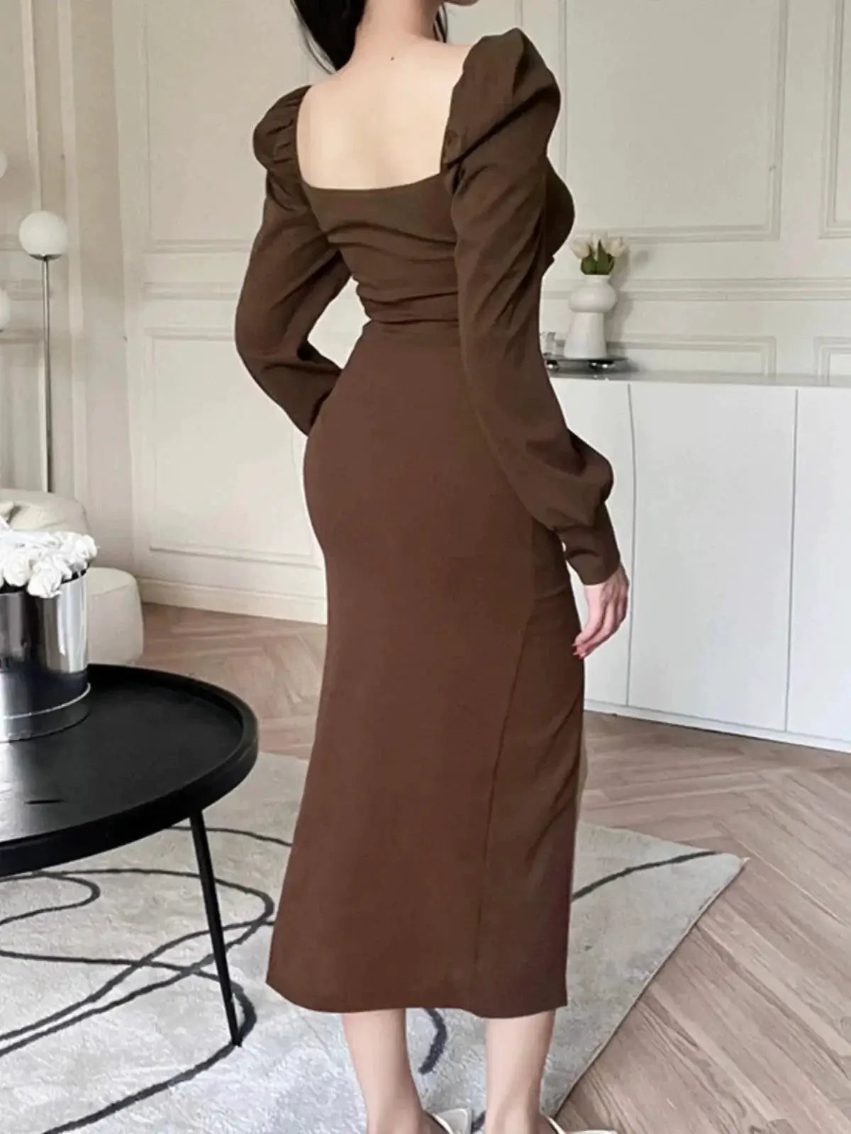 Girlsat18 Socialite Slit Dress Elegant Chic Spring Essential