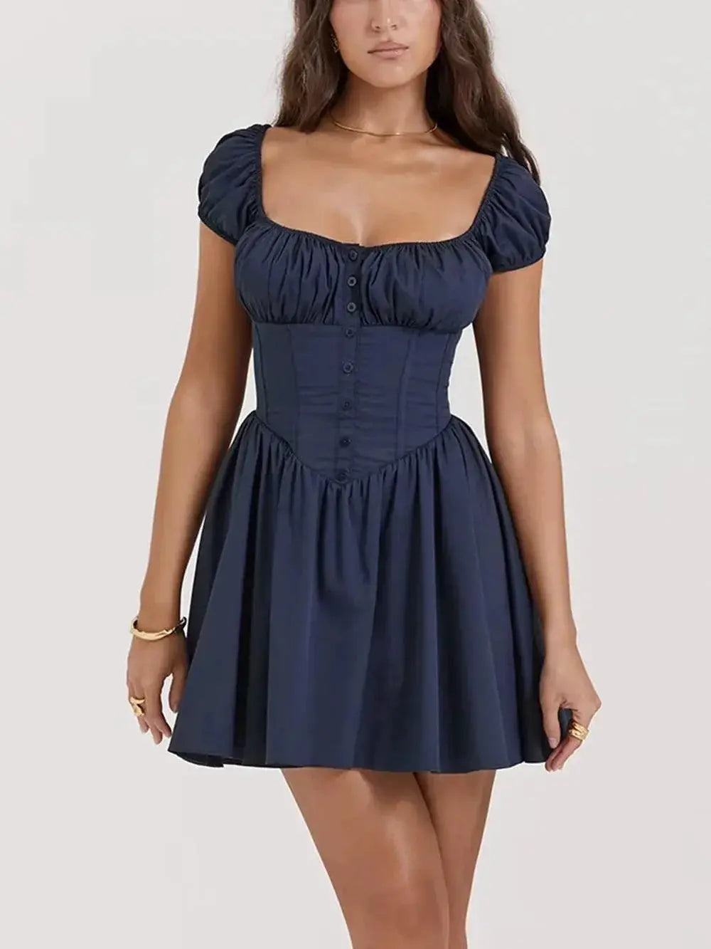 Ruched Slim Fit Jumpsuit Skirt For Trendsetters Style