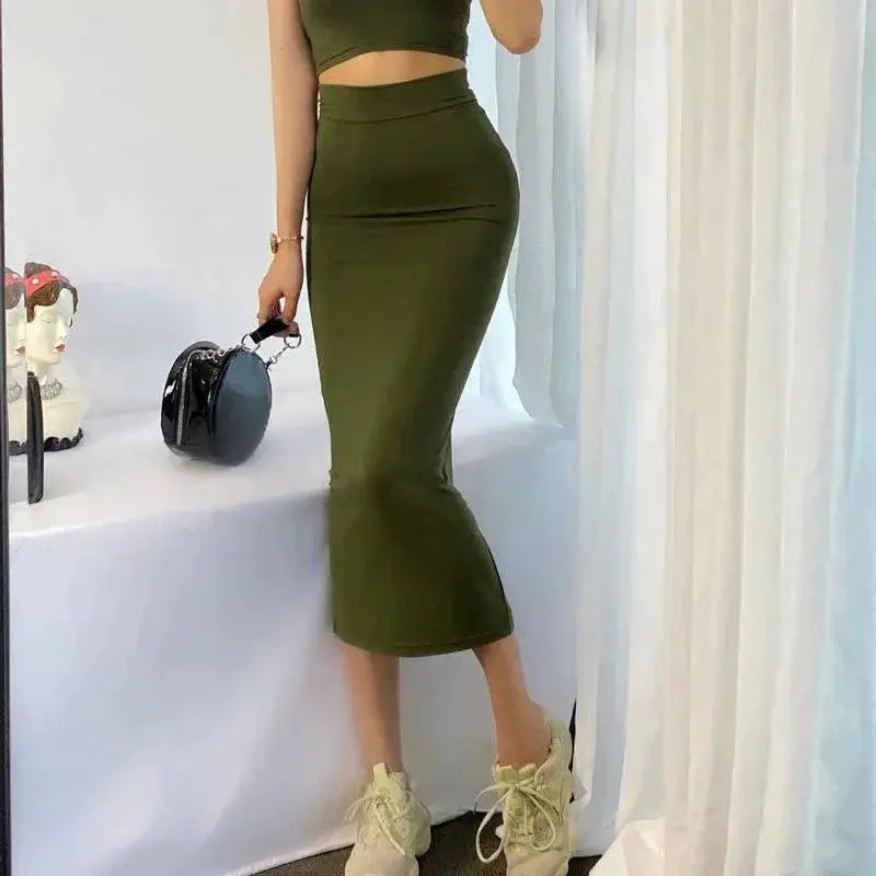 Elegant Modal Pencil Skirt Versatile Summer Staple