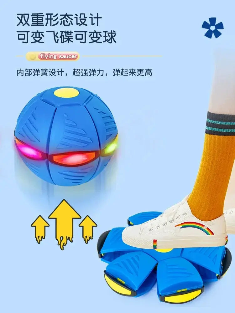 Elastic Stepping Ball Deformation Luminous Bouncy Ball - OurLum.com