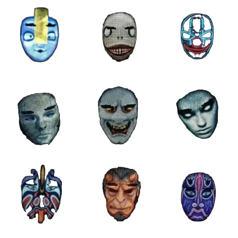 Programmable LED Mask for Festival Goers — product view 1