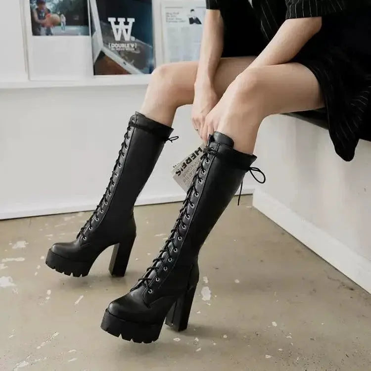 Chunky Heel Martin Boots For Trendsetting Fashion Online