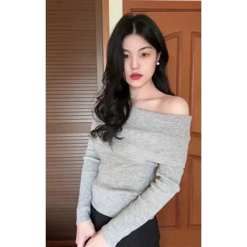 Off Shoulder Knit Sweater For Women Chic And Comfy