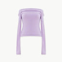 Warm Off-Shoulder Knit Top for Women