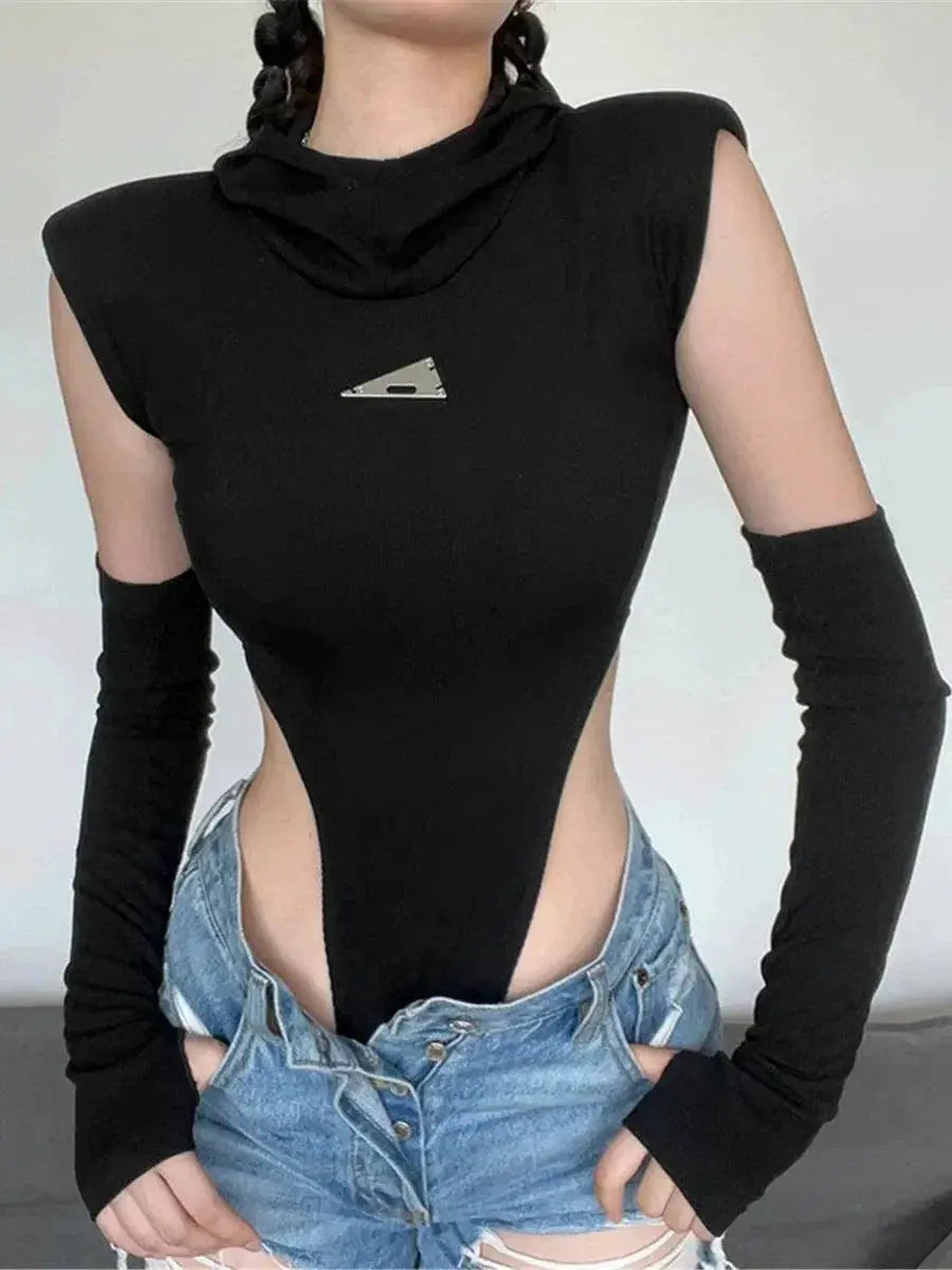 Small High Fork Jumpsuit T Shirt For Sophisticated Style