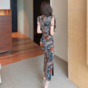 Vintage Mesh Dress: Korean Style Icon with Floral Charm