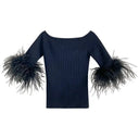 Breathable Off Shoulder Top Women Casual