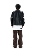 Lang's American Retro Leather Clothing Ins Racing Suit