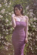 Backless Tube Dress for Evening Events