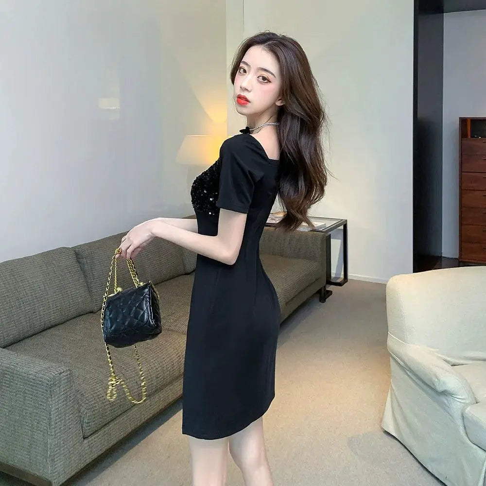 Luxury Sequin Skirt Exquisite Socialite Style For Summer