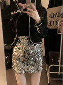 Sequin Skirt for Women Party Wear