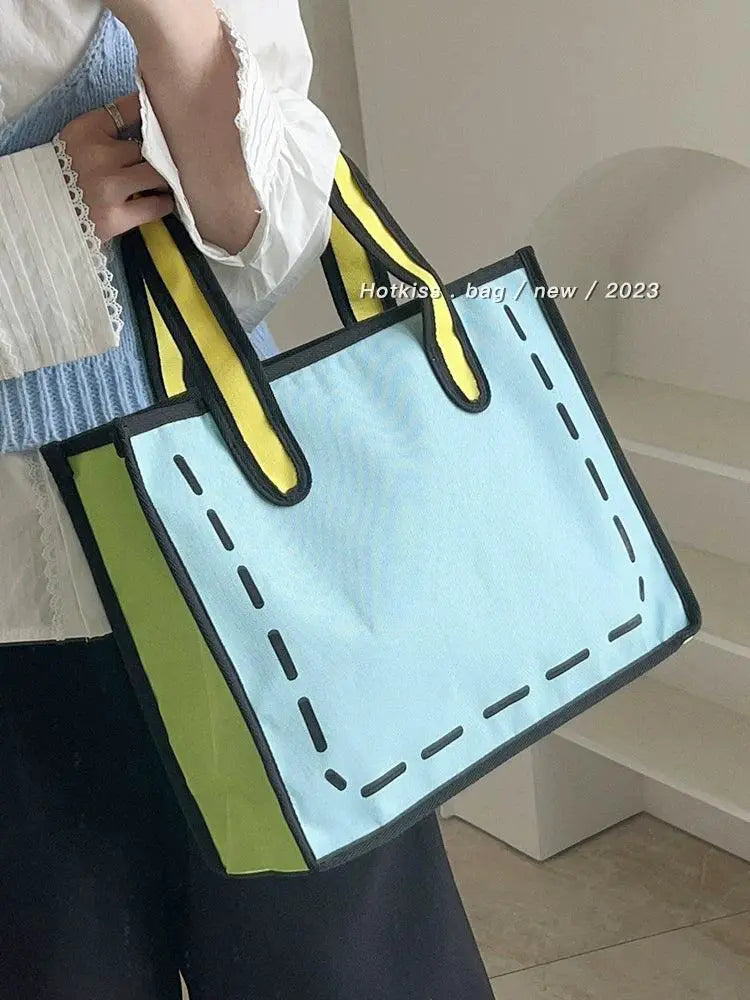 Japanese Style Canvas Shoulder Bag for Everyday Fashion
