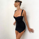 Strap Sexy V-Neck Lace Dress Fashion Suspenders Slim Fit