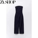 Elegant Off-Neck Wrapping Top for Work