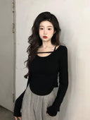 Internet Celebrity Slim-Fit Tops for Stylish Outfits