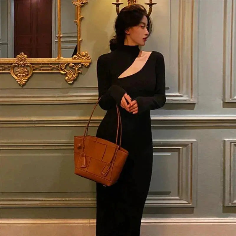 Cashmere Turtleneck Coat Luxury Korean Style Women Fashion