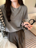 Korean Embroidered Tee for Everyday Wear
