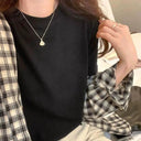 Korean Embroidered Tee for Everyday Wear