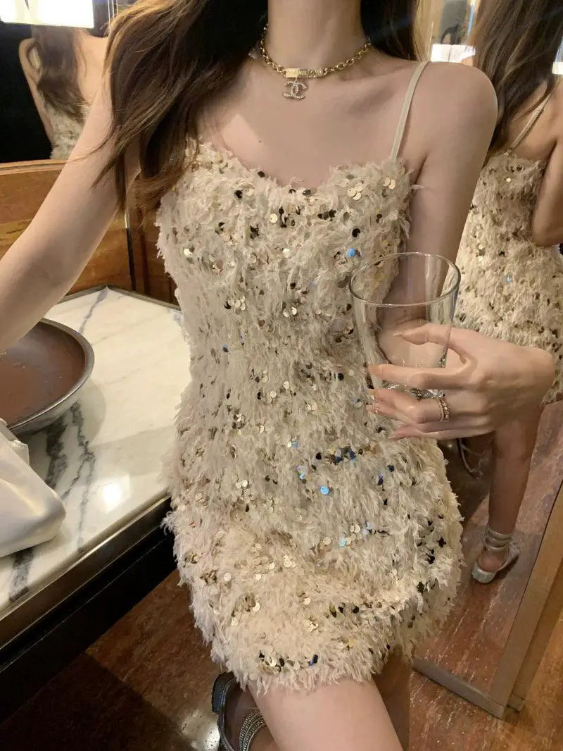 Shimmering Socialite Sling Dress Elevate Your Style
