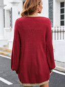 Fashion Drop-Shoulder Long-Sleeve Loose Cardigan Sweater
