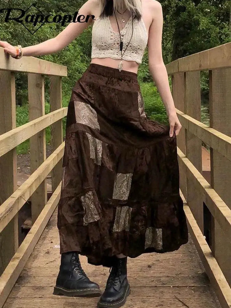 Y2K Boho Party Pleated Skirts For Stylish Spring Fashion