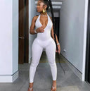 Backless Bodysuit Romper: Stylish Party Outfit with Edgy Look