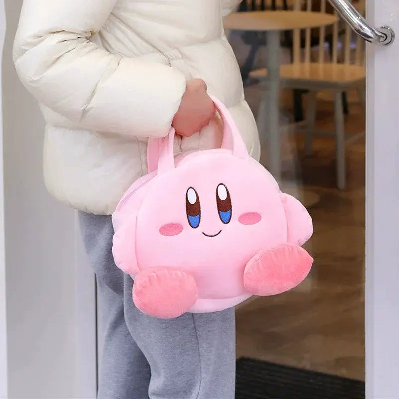 Cartoon Cute Japanese Backpack Pink Plush Doll For Teens