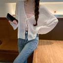 White Knitted Cardigan: Stylish Plus-Size Women's Fashion