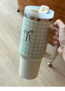 304 Stainless Steel Insulated Ice Cup With Straw Handle